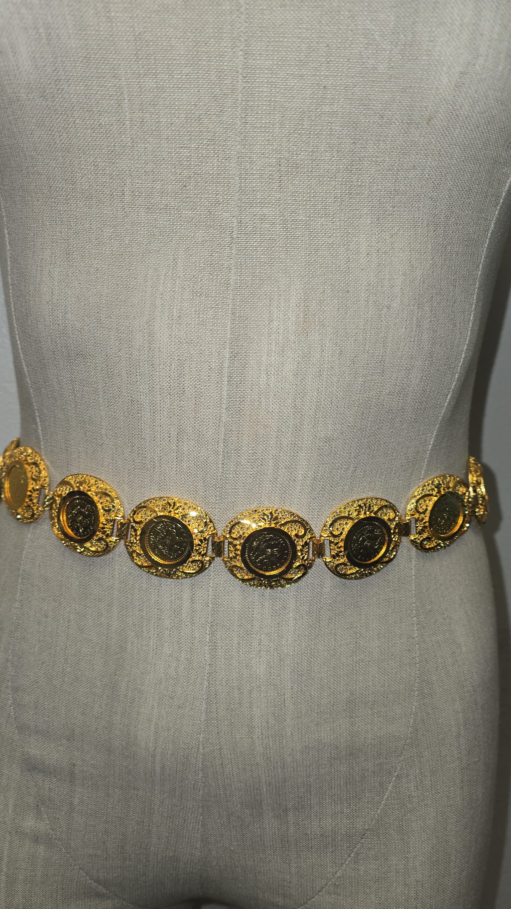 Coin gold belt