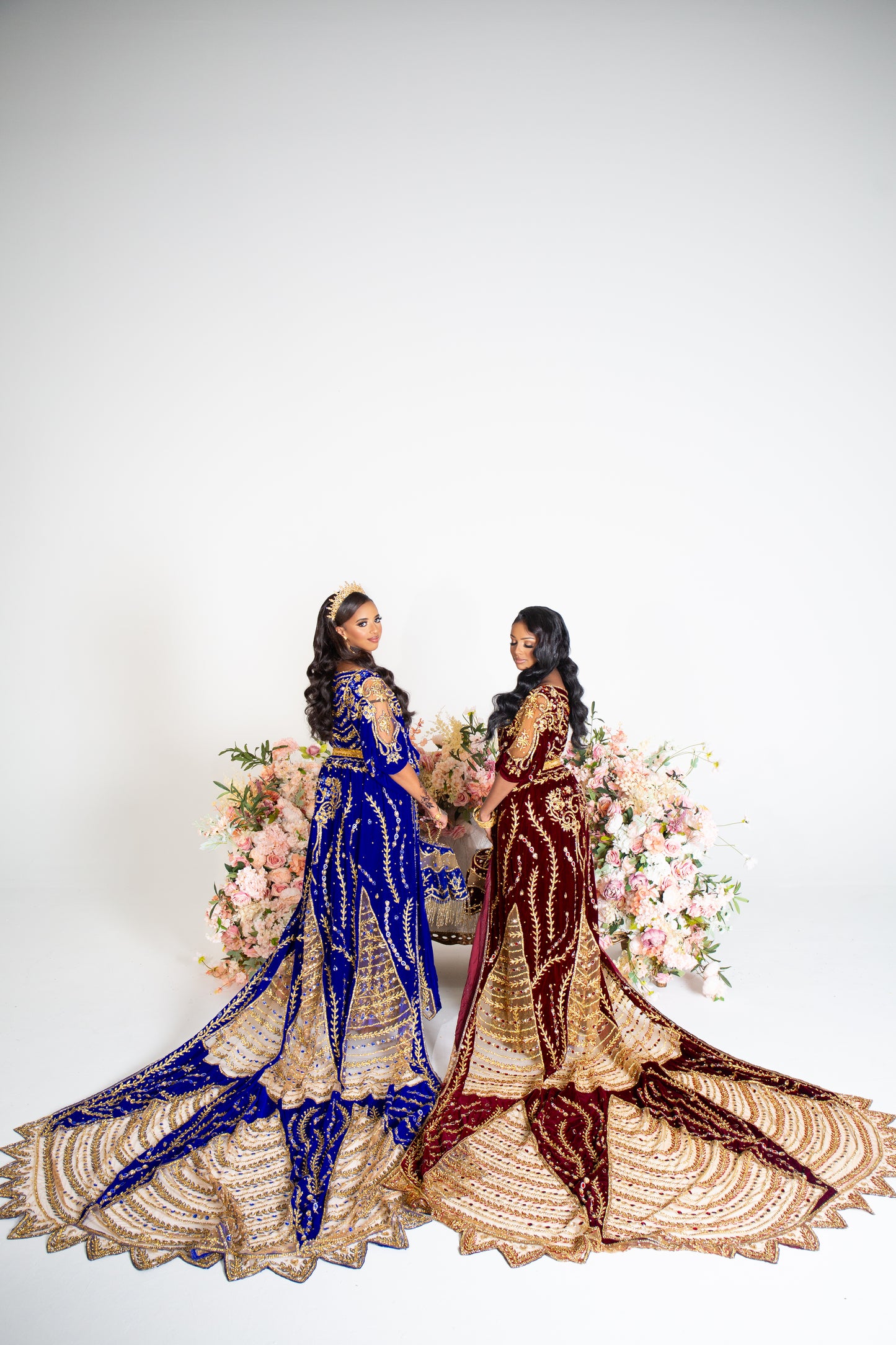 QUETZAL MAROON SOMALI BRIDAL DIRAC SET