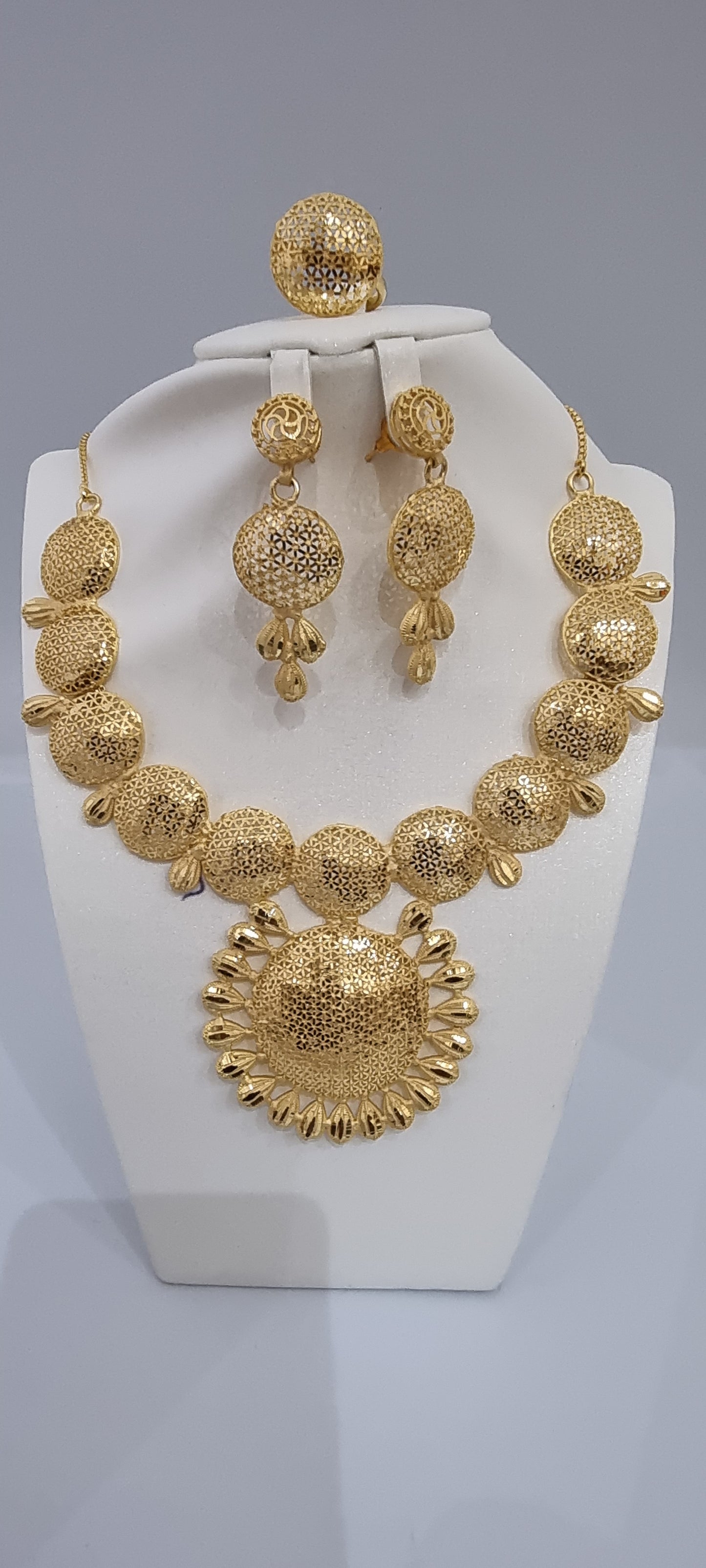 African Rounded Bridal Jewellery Set