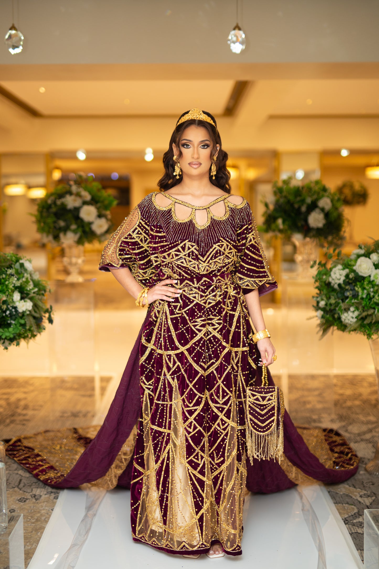 HERONS PLUM SOMALI BRIDAL DIRAC