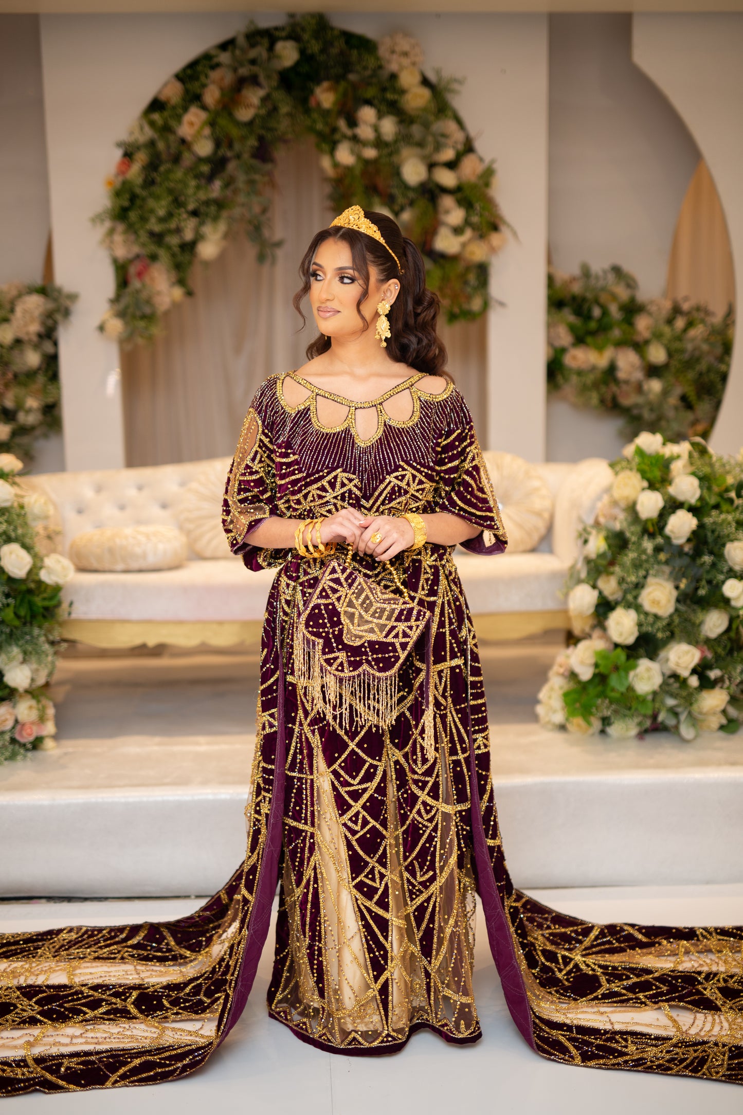 HERONS PLUM SOMALI BRIDAL DIRAC