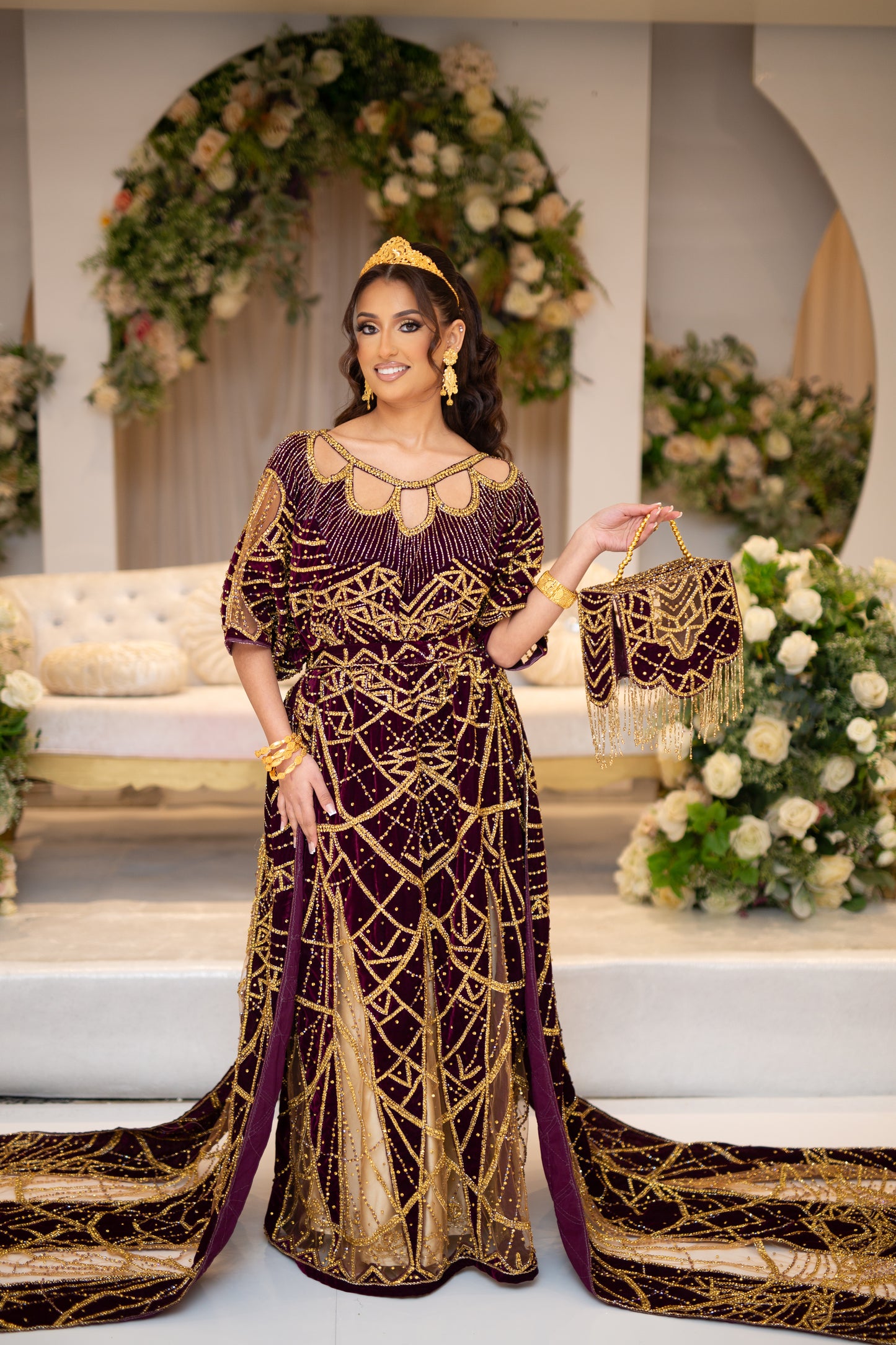 HERONS PLUM SOMALI BRIDAL DIRAC