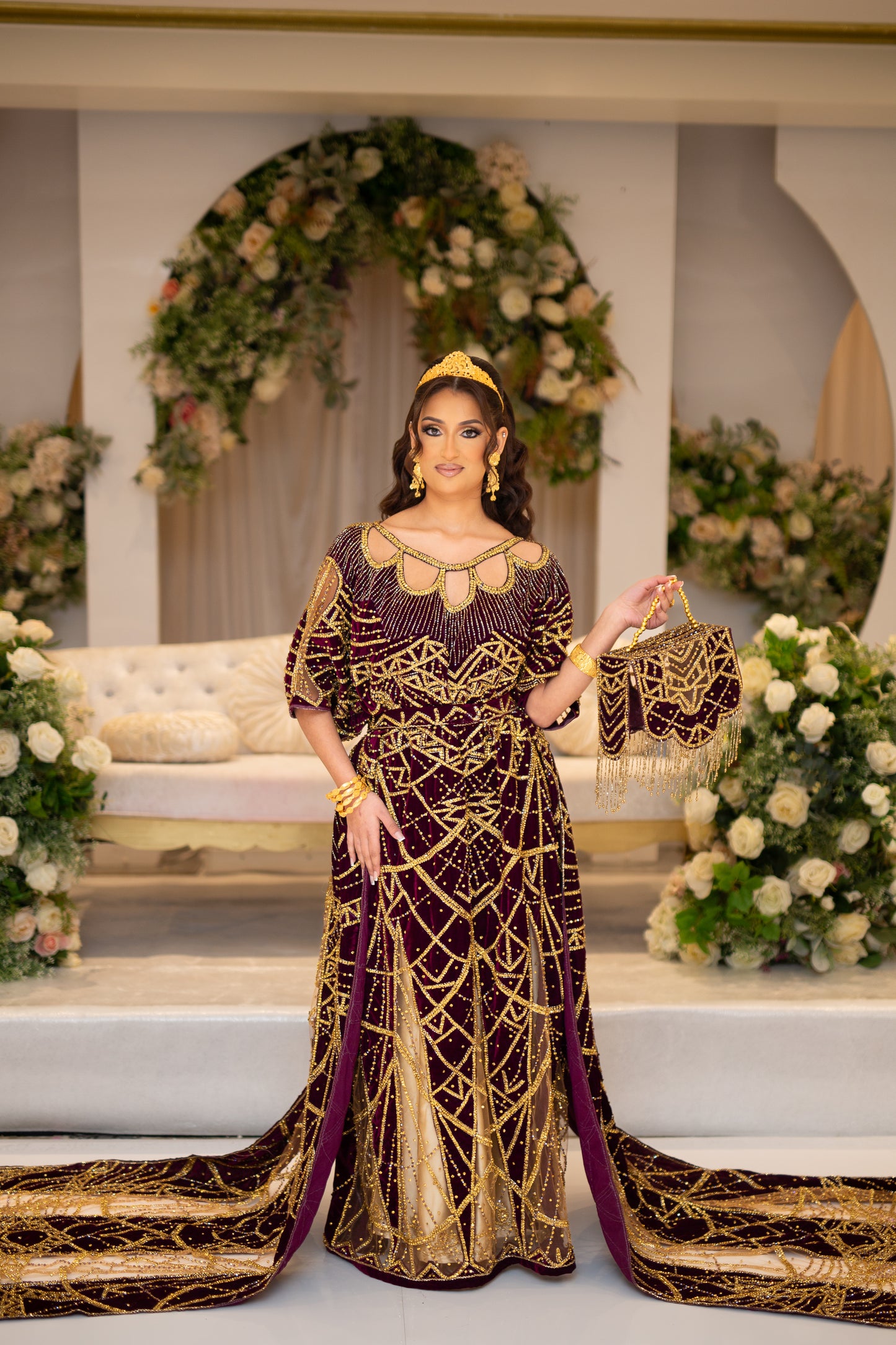 HERONS PLUM SOMALI BRIDAL DIRAC