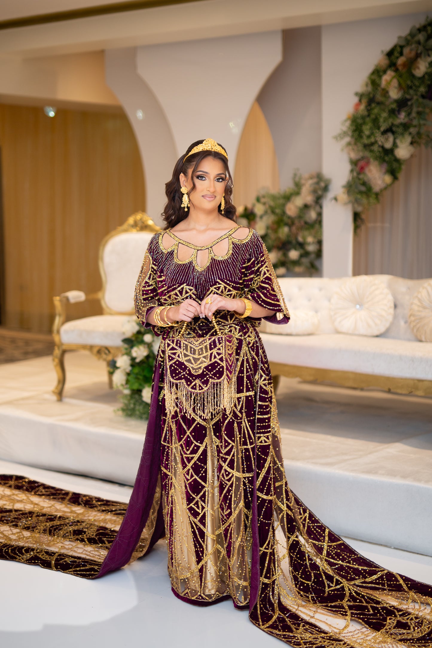 HERONS PLUM SOMALI BRIDAL DIRAC