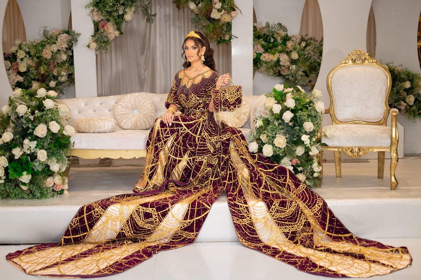 HERONS PLUM SOMALI BRIDAL DIRAC