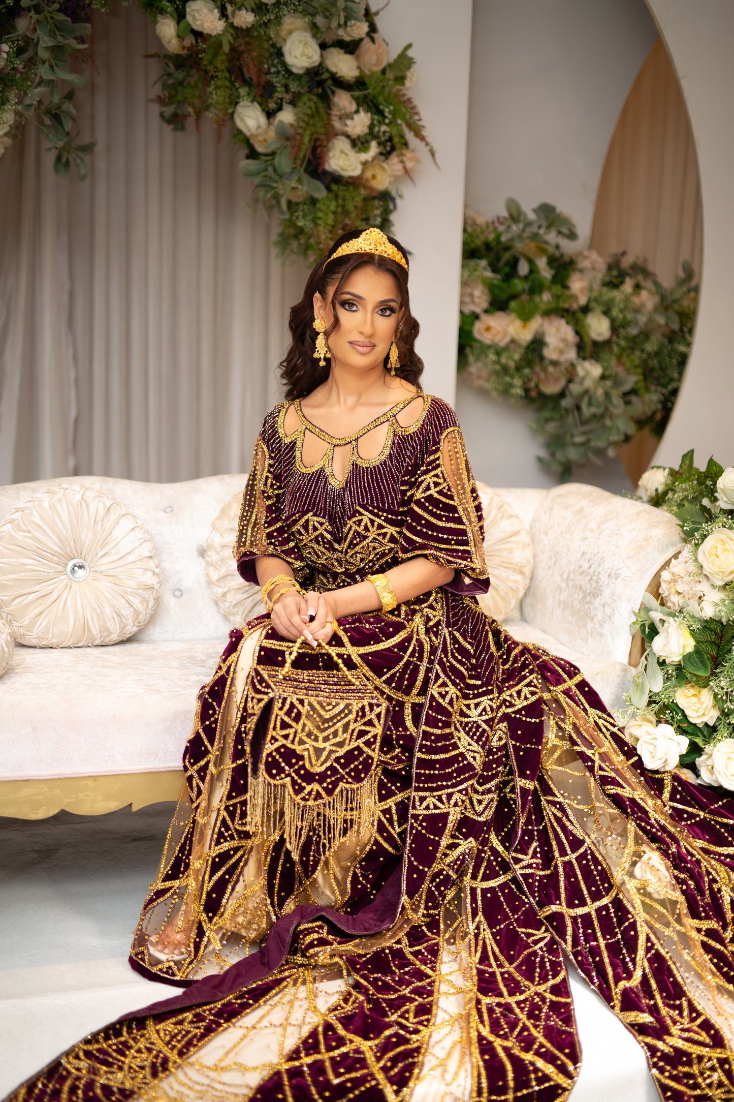 HERONS PLUM SOMALI BRIDAL DIRAC