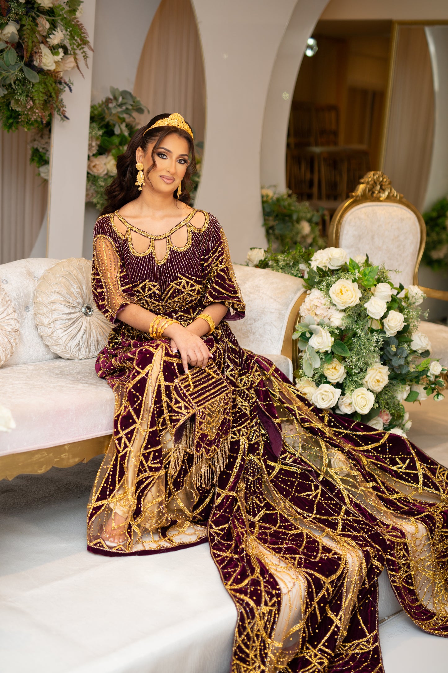 HERONS PLUM SOMALI BRIDAL DIRAC