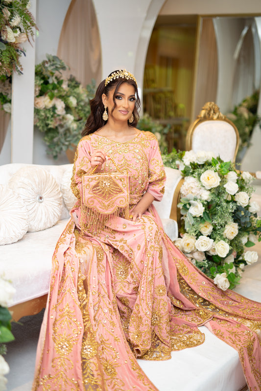 PAPILLON DUSTY PINK SOMALI BRIDAL DIRAC