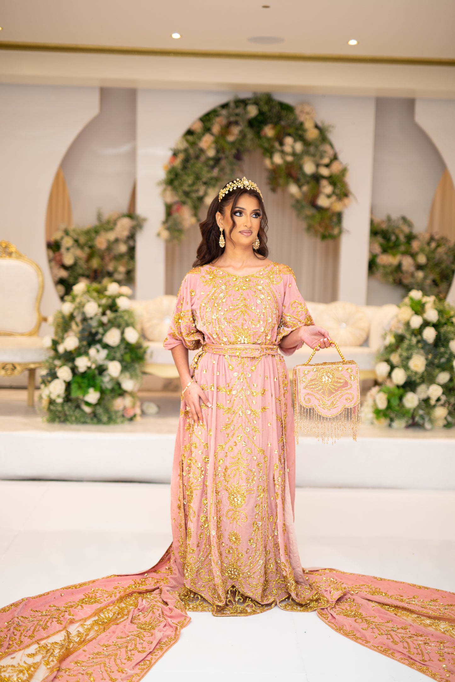 PAPILLON DUSTY PINK SOMALI BRIDAL DIRAC