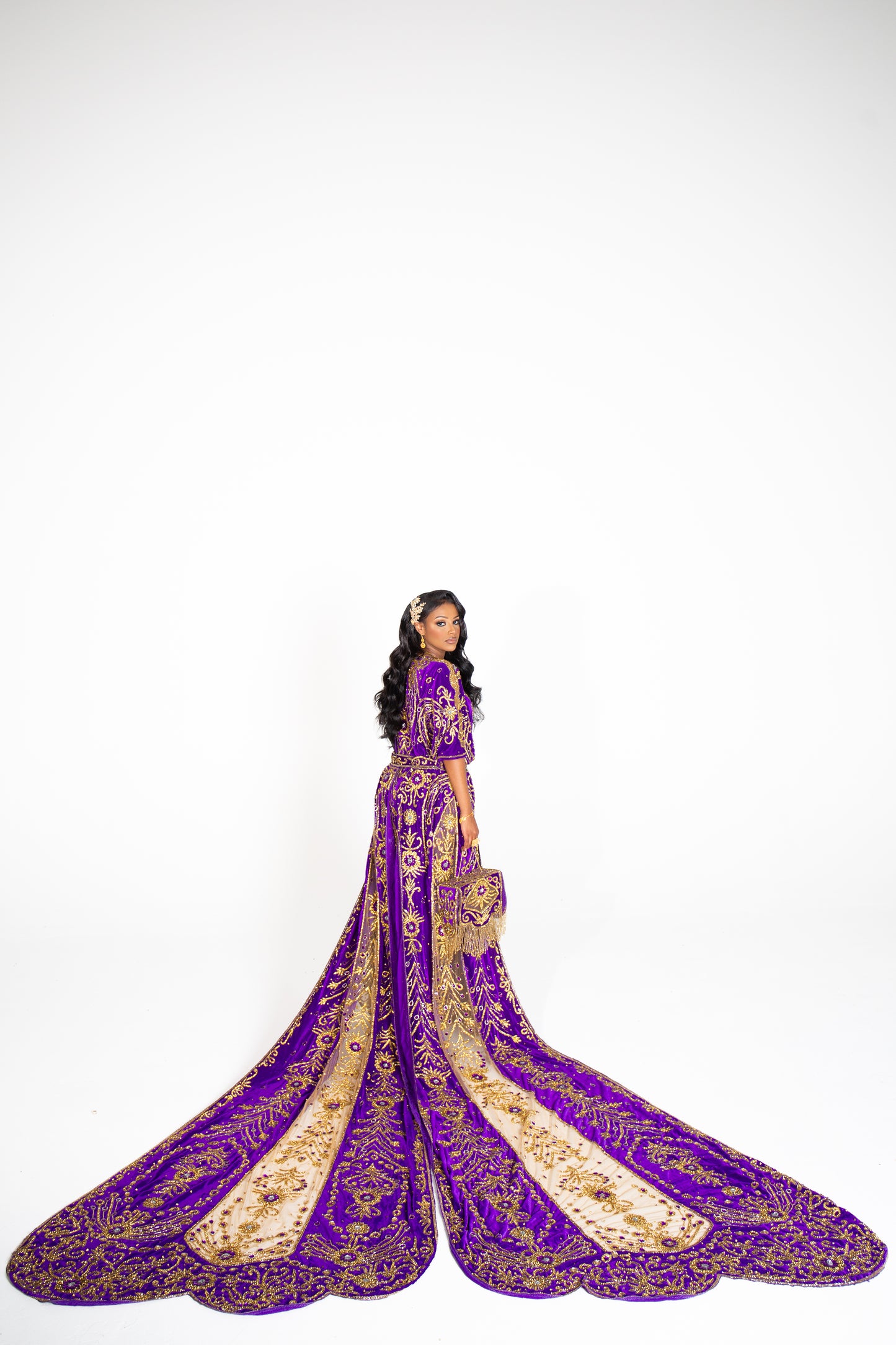 PAPILLON PURPLE SOMALI BRIDAL DIRAC