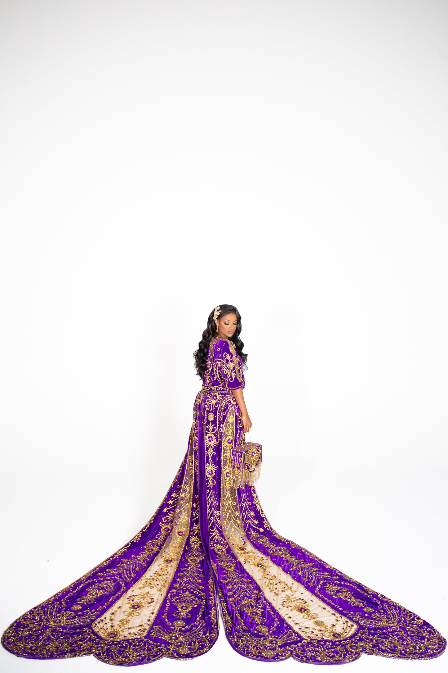 PAPILLON PURPLE SOMALI BRIDAL DIRAC