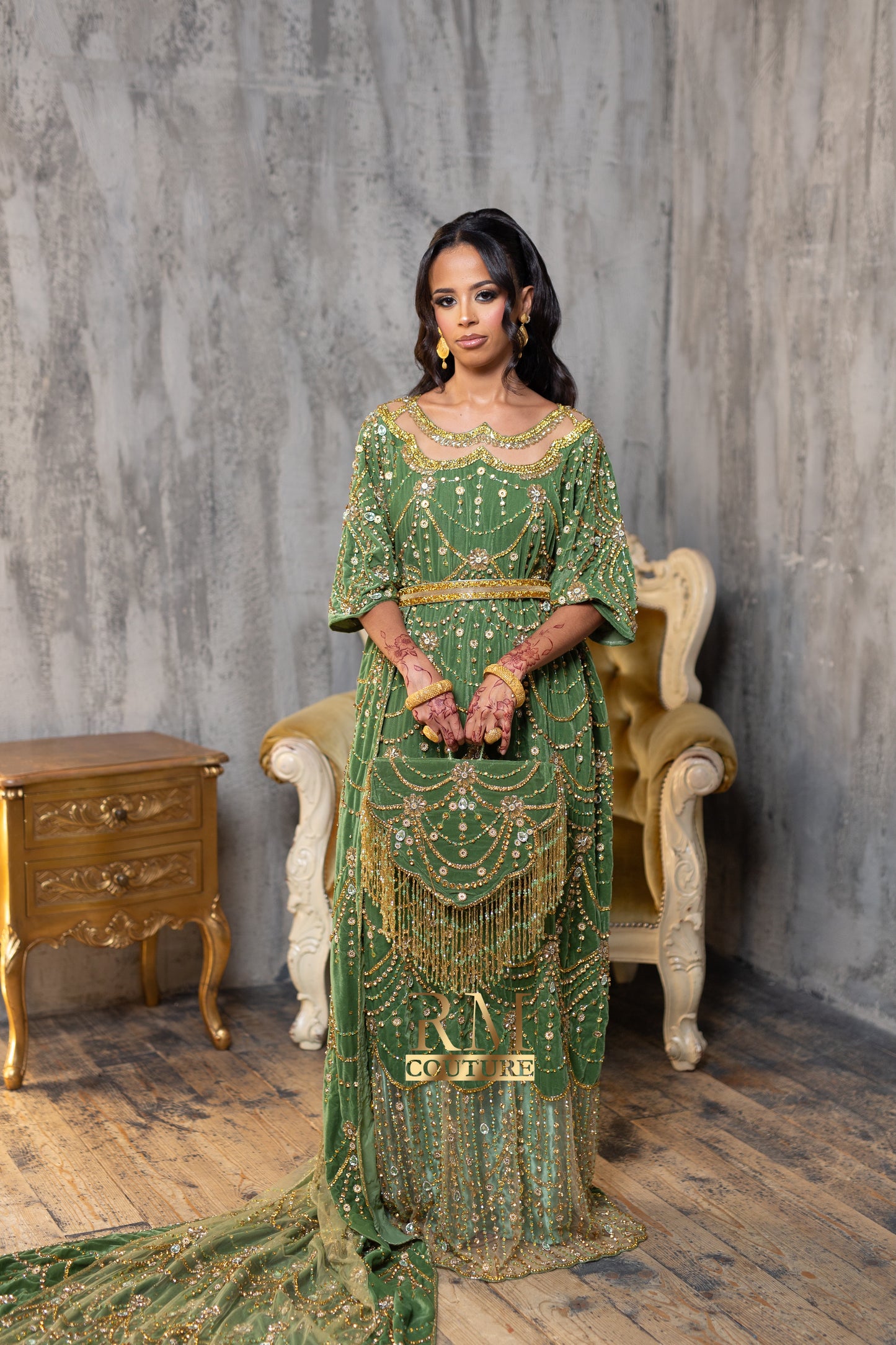 Verona A show stopping Bridal Dirac with statement Tail