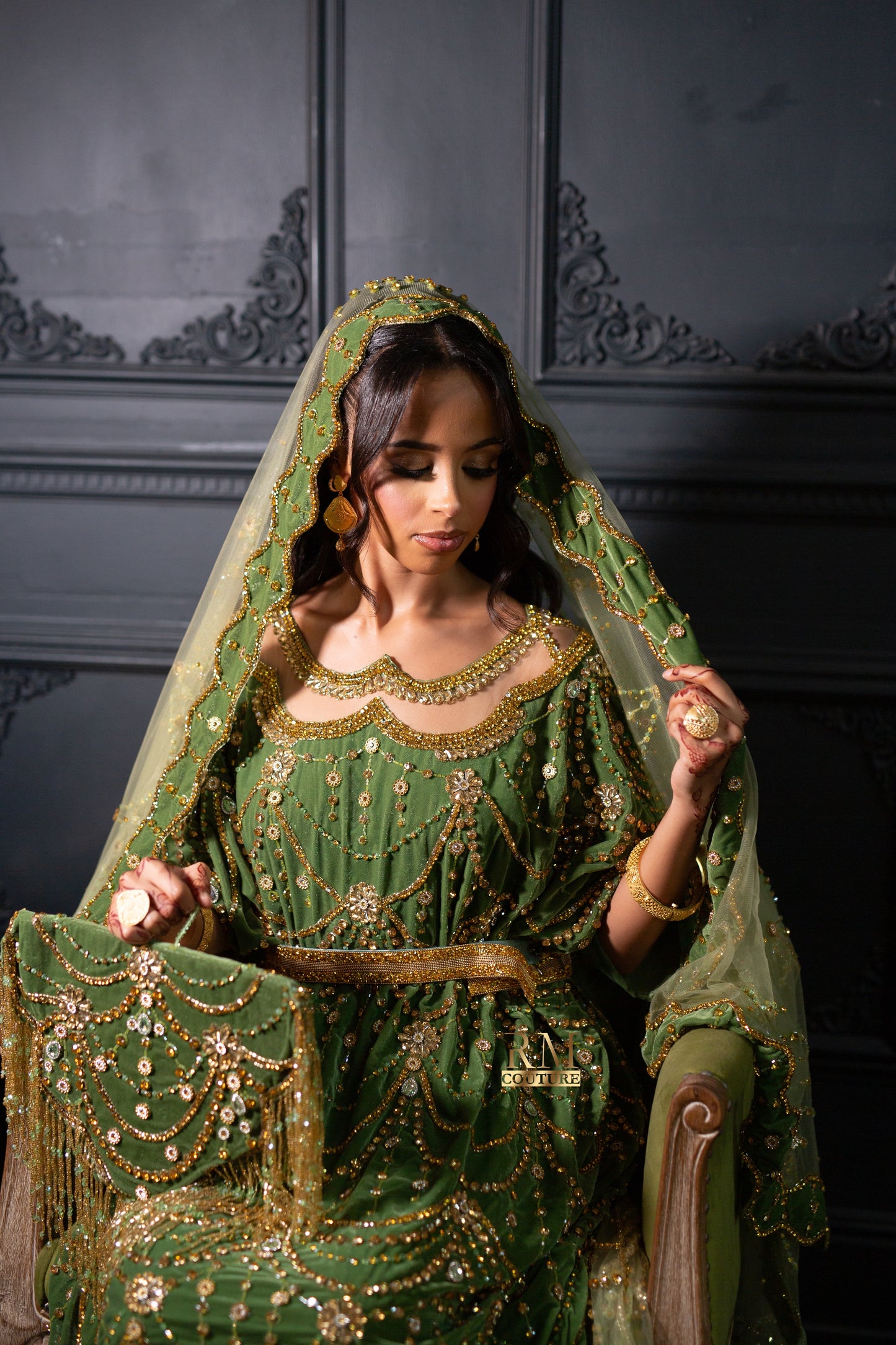 Verona A show stopping Bridal Dirac with statement Tail