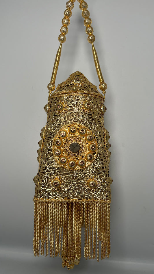 Golden Bridal Handbag