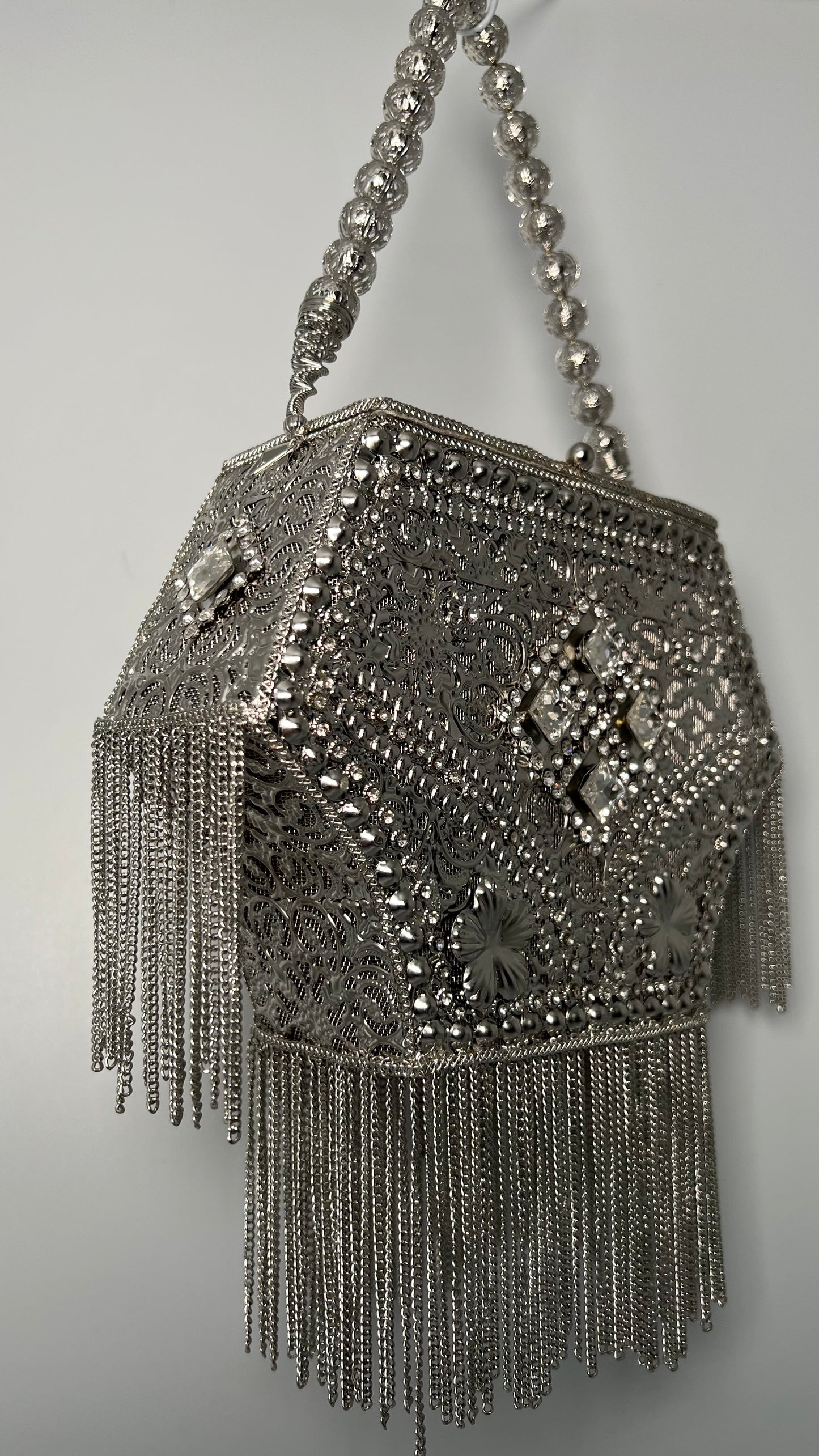 Silver Bridal Handbag