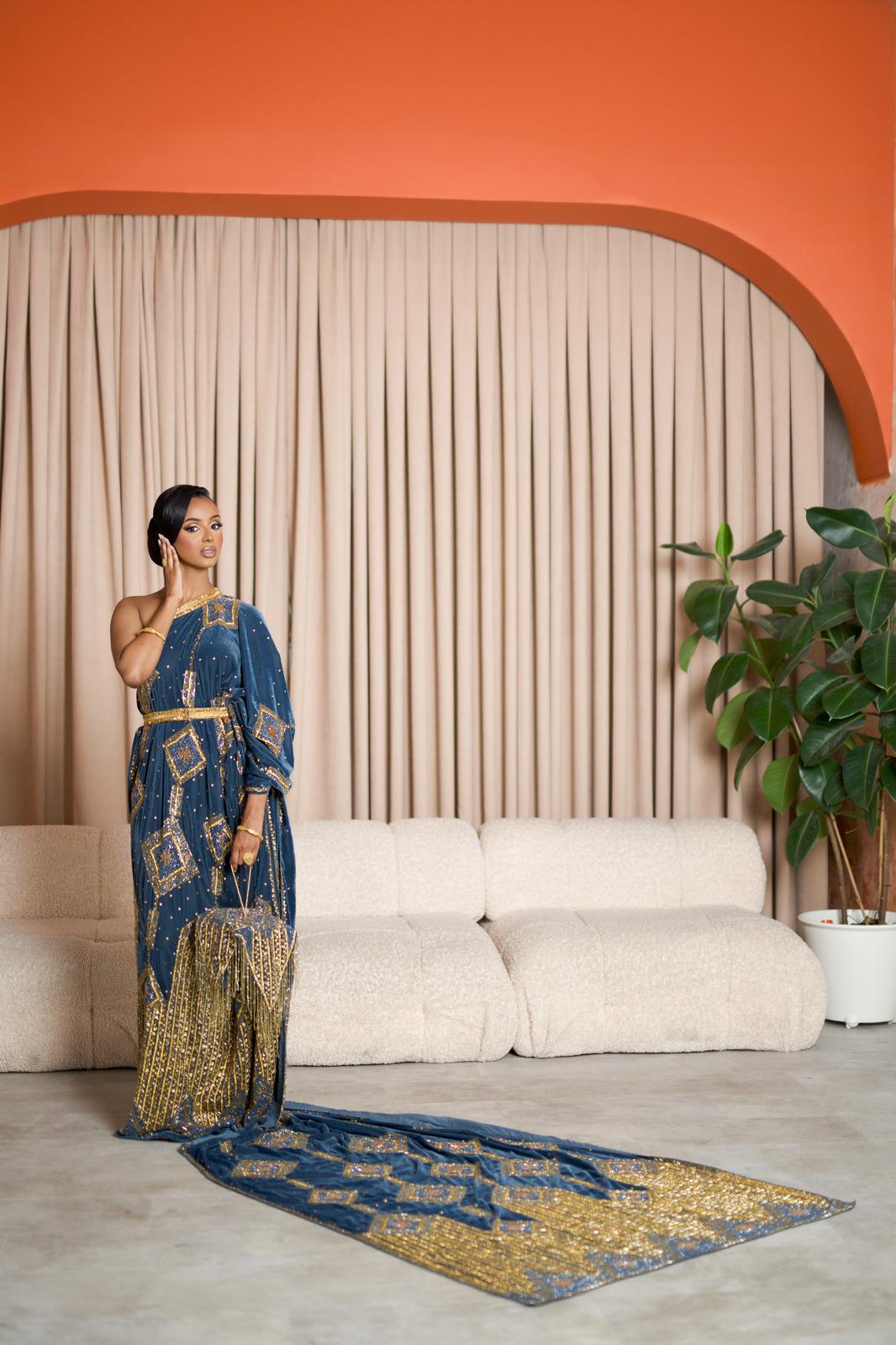 Barfalla Bridal Dirac Velvet hand work