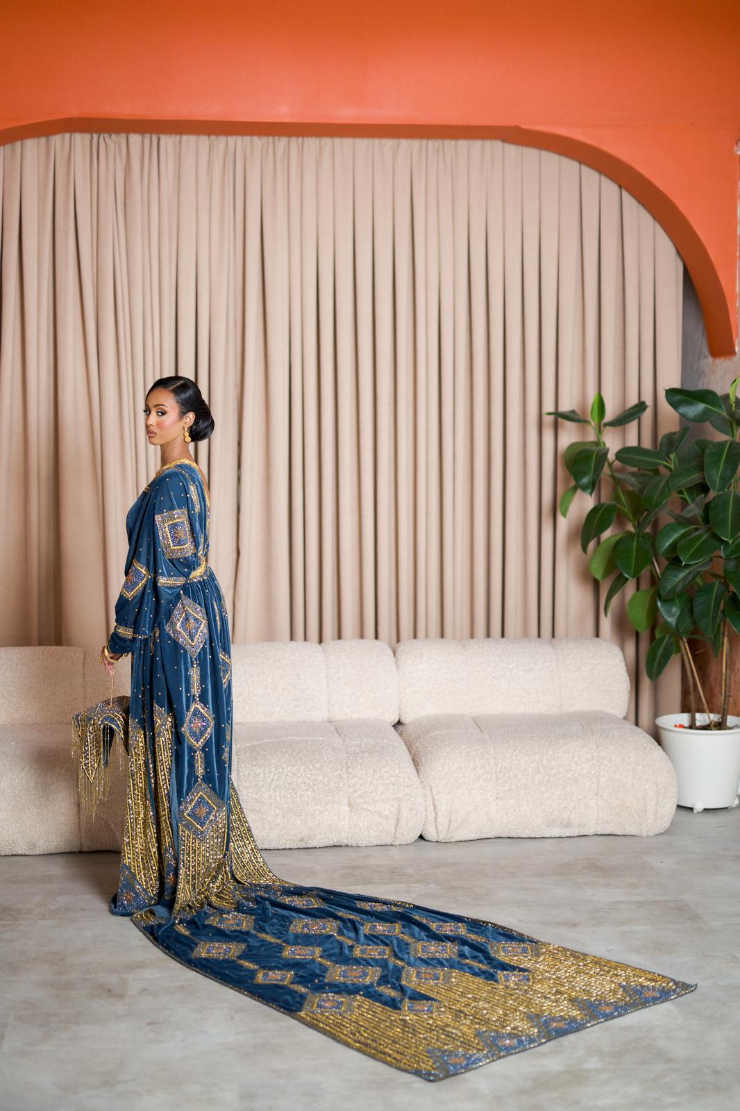 Barfalla Bridal Dirac Velvet hand work