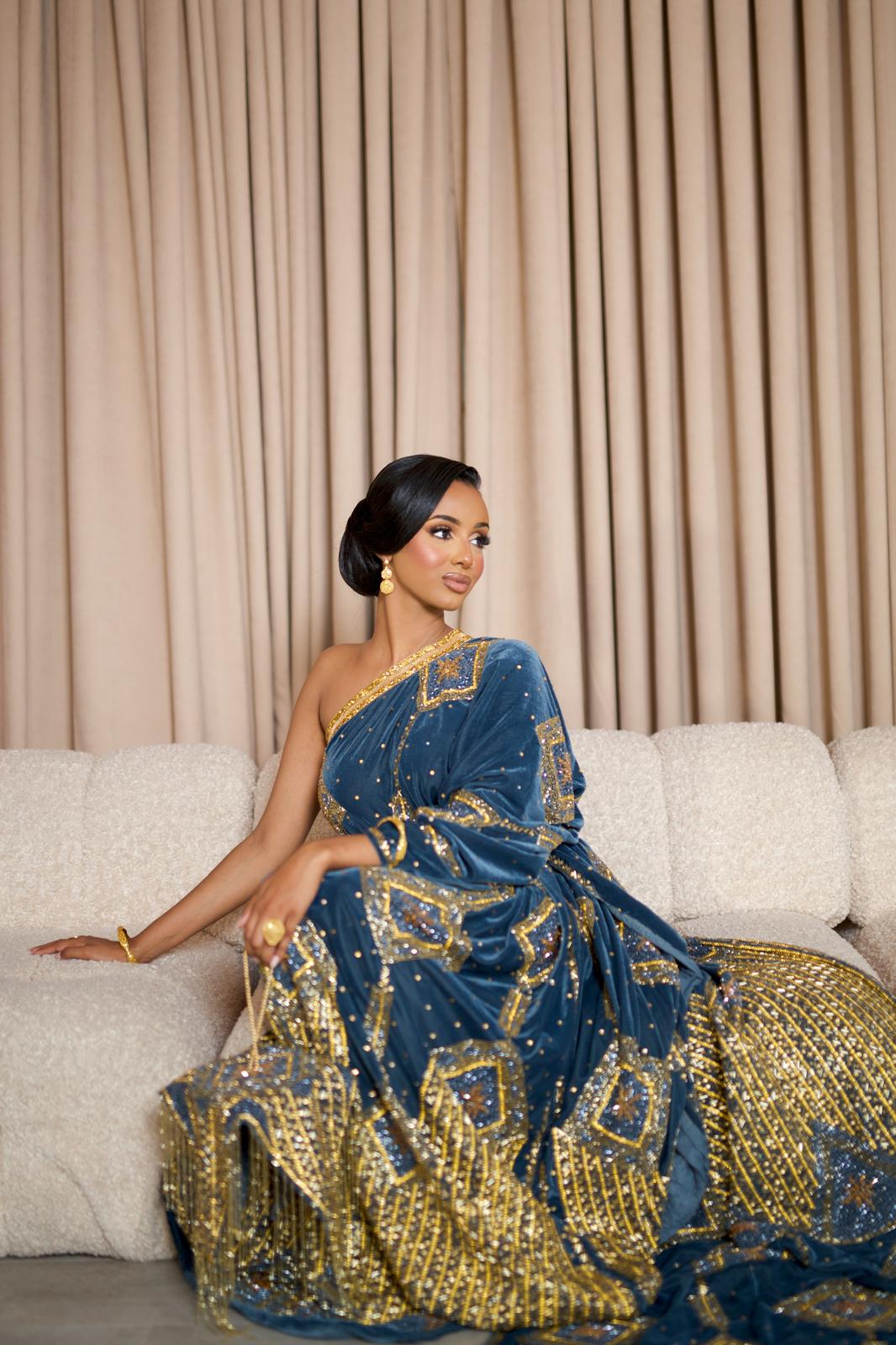 Barfalla Bridal Dirac Velvet hand work