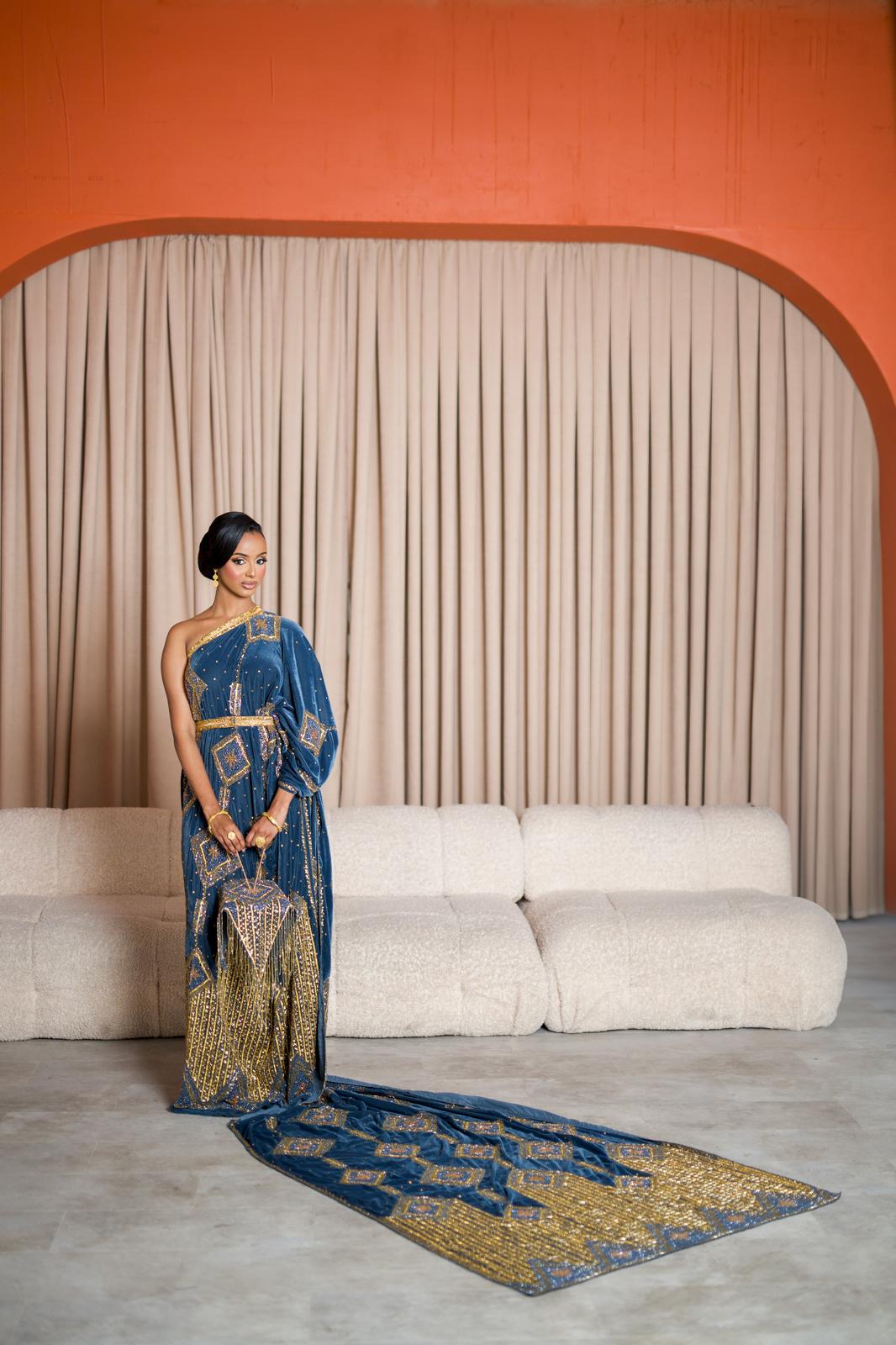 Barfalla Bridal Dirac Velvet hand work