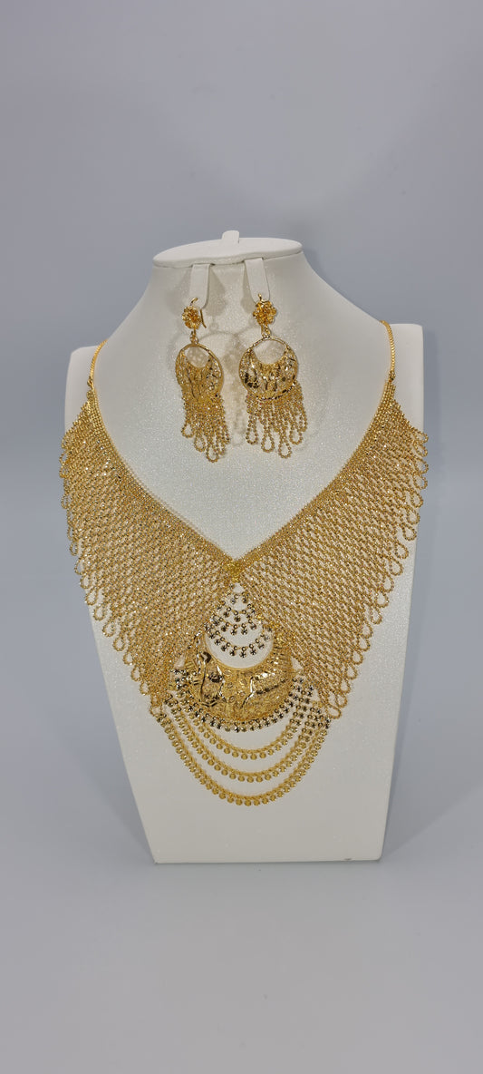 Net Bridal Jewellery Set Style