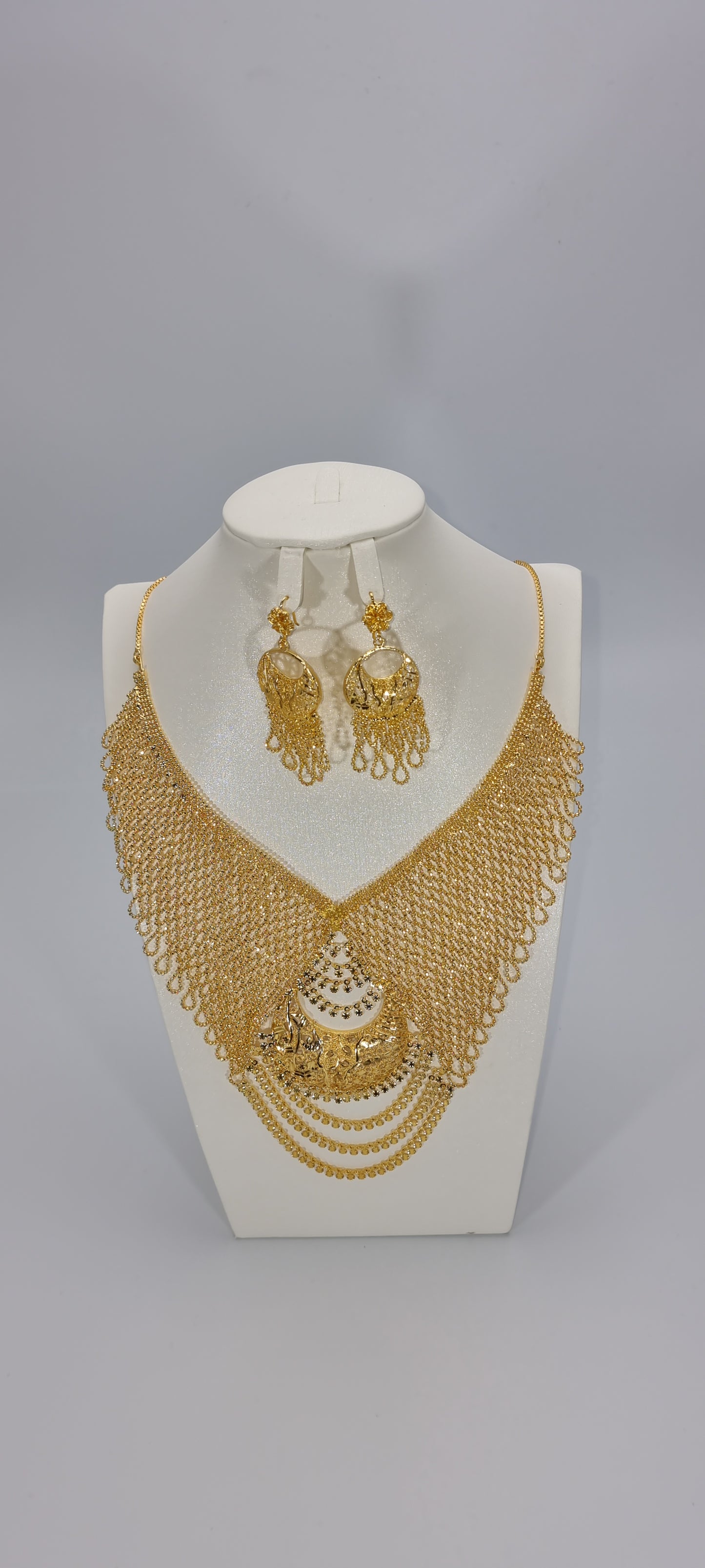 Net Bridal Jewellery Set Style