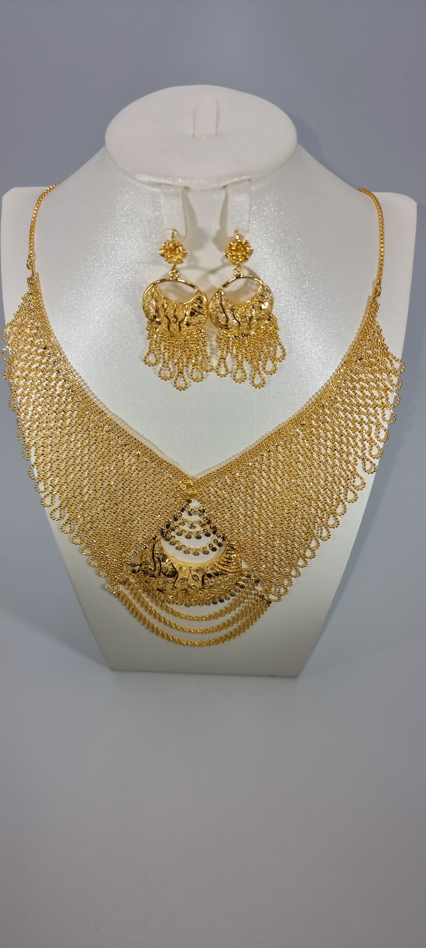 Net Bridal Jewellery Set Style