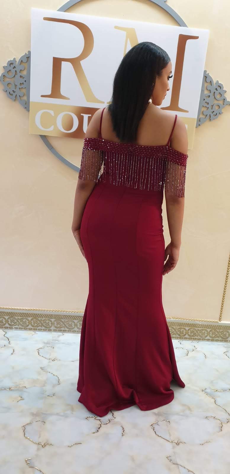 Off The Shoulder Evening Gown