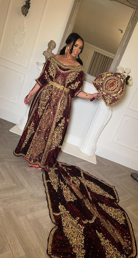 Green Velvet Somali Bridal Dirac