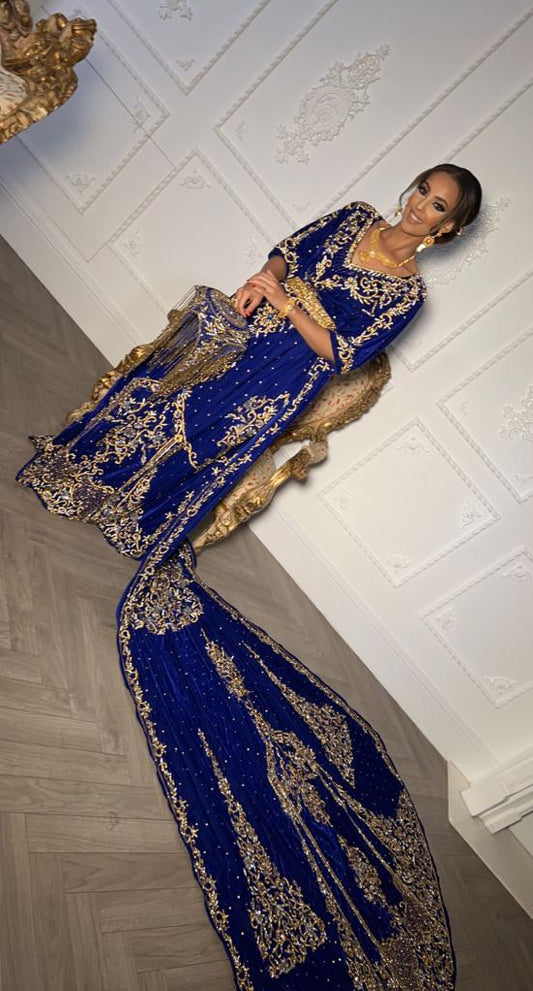 Blue Velvet Somali Bridal Dirac