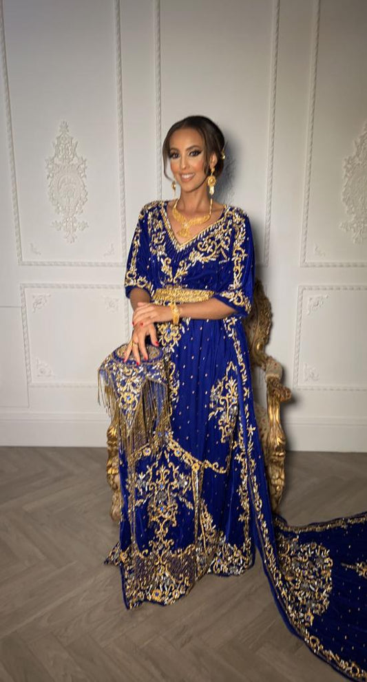 Blue Velvet Somali Bridal Dirac