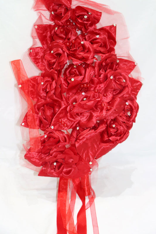 Red Shield-Shaped Bouquet