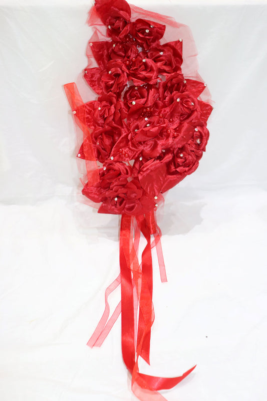 Red Shield-Shaped Bouquet