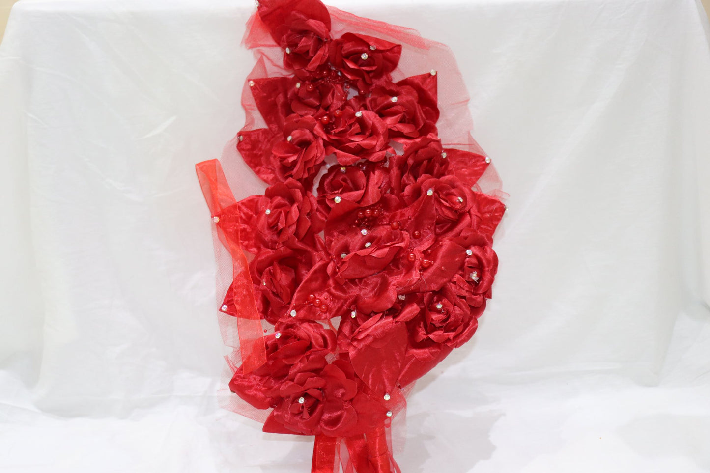 Red Shield-Shaped Bouquet