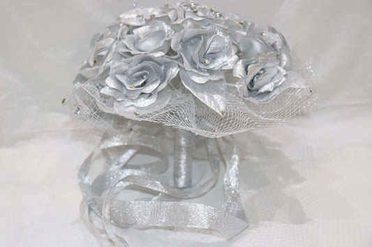 Silver Round-Shaped Bouquet