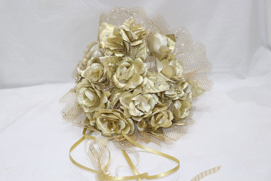 Gold Round-Shaped Bouquet